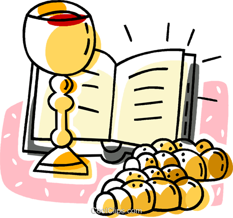 480x449 Communion Cup And Bread Royalty Free Vector Clip Art Illustration