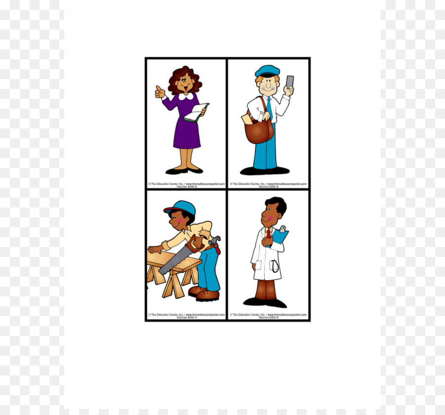 900x840 Community Helpers Set Coloring Book Clip Art