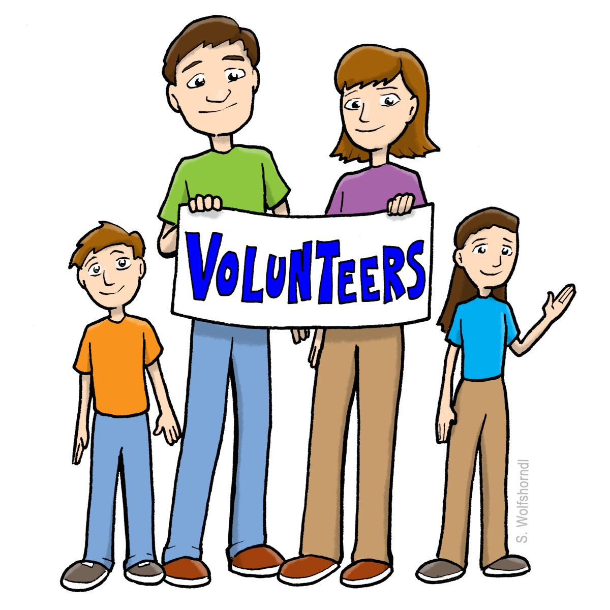 1200x1200 Volunteer Community Service Clip Art Clipart Download
