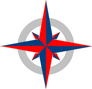 299x288 Compass Clipart Blue