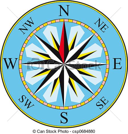 450x470 Compass Illustration Stock Illustration