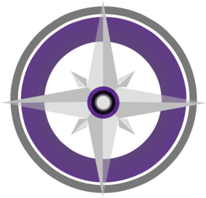 299x288 Purple Compass Rose Final Clip Art