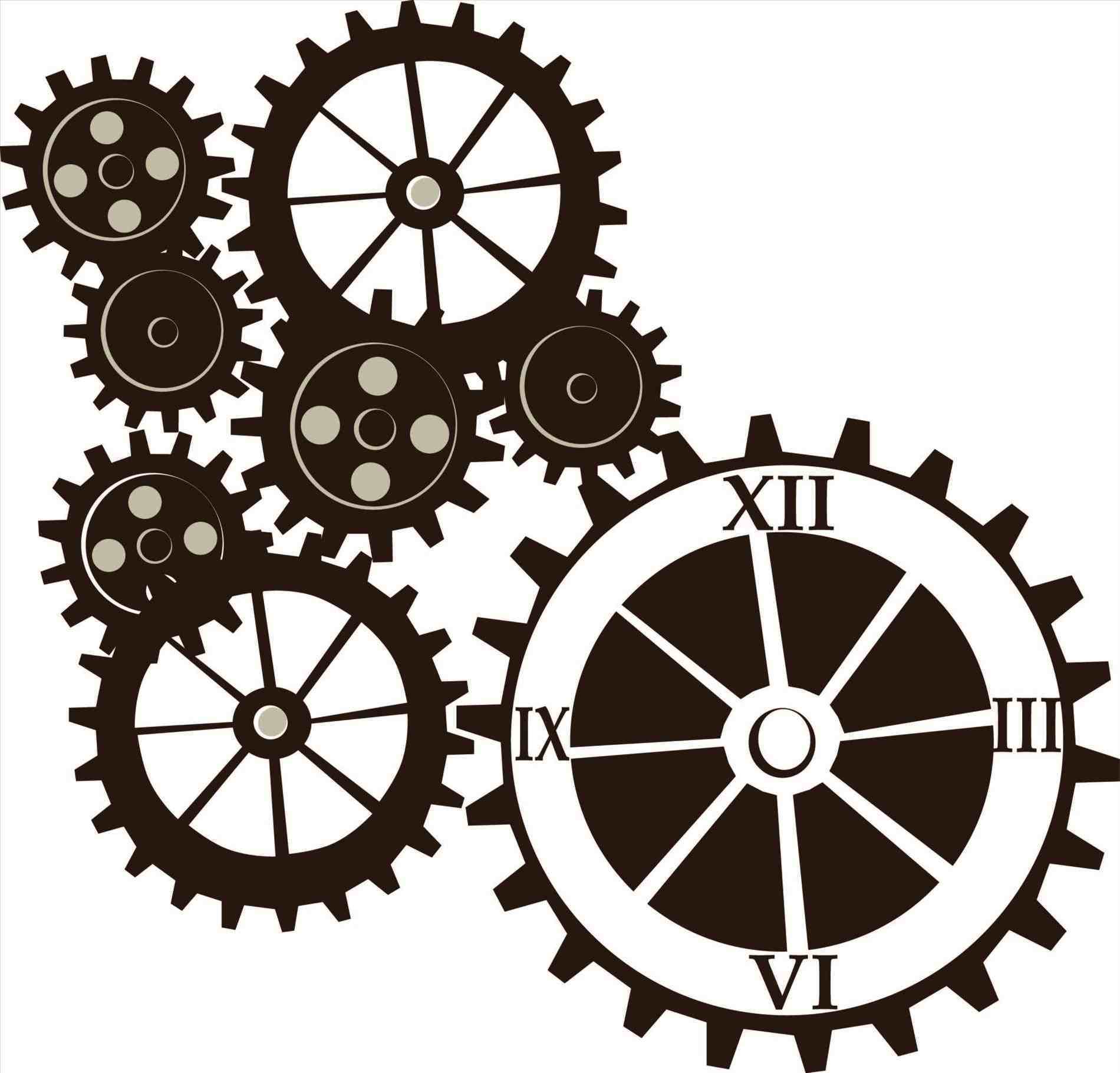 1900x1821 Steampunk Clock Clipart The Hit Canvas