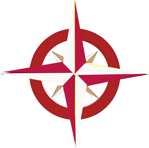 600x595 Tanred Compass Rose Clip Art