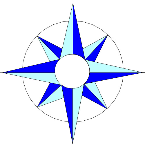 500x500 Compass Rose Clip Art Clipart