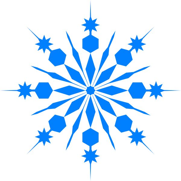 600x600 Snowflake Clipart Complex