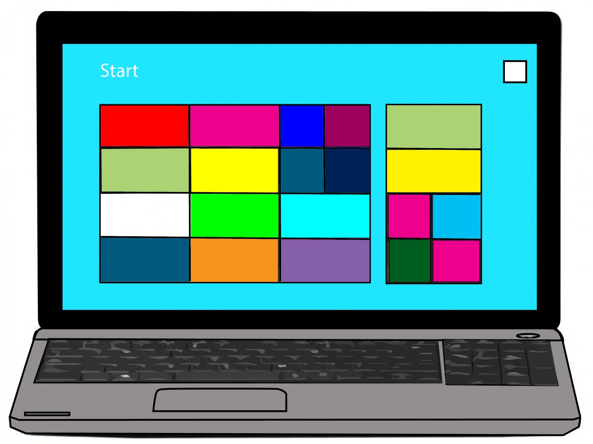 1920x1439 Clipart Laptop Cartoon Computer 1 Clip Art Net Brilliant Images