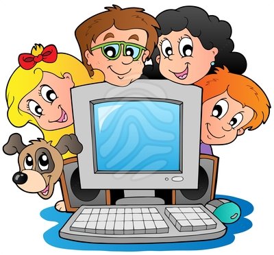 400x372 Kid On Computer Clipart Piq8om9bt