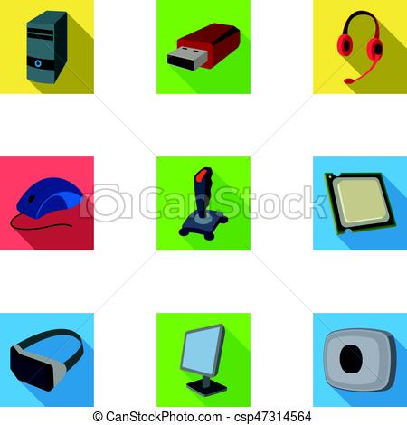 450x470 Computer Accessories. Headphones, Computer Parts, Clip Art