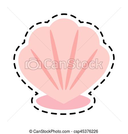 450x470 Conch Or Shell Icon Image Vector Illustration Design Vector