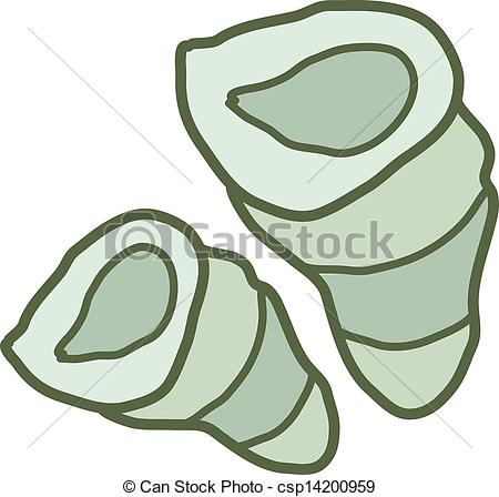 450x448 A Conch Clipart Vector