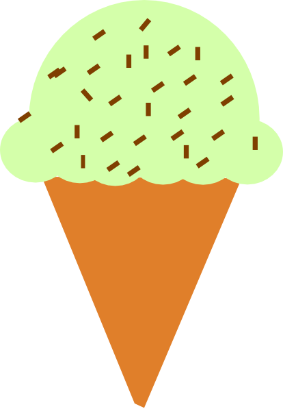 414x597 Free Ice Cream Cone Clipart Image