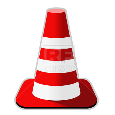 400x400 Traffic Cone Royalty Free Vector Clip Art Image