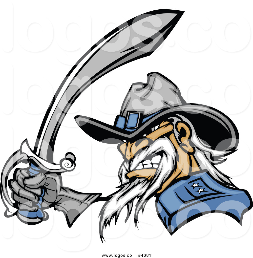 1024x1044 Royalty Free Clip Art Vector Logo Of A Civil War Army General