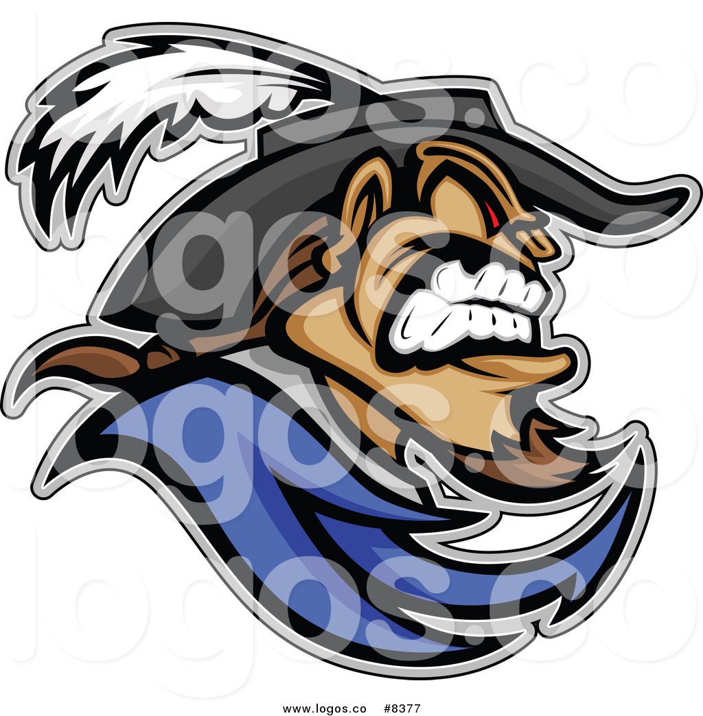 1024x1044 Royalty Free Clip Art Vector Logo Of An Aggressive Cavalier