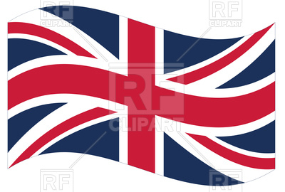 400x270 Waving Great Britain Flag Royalty Free Vector Clip Art Image