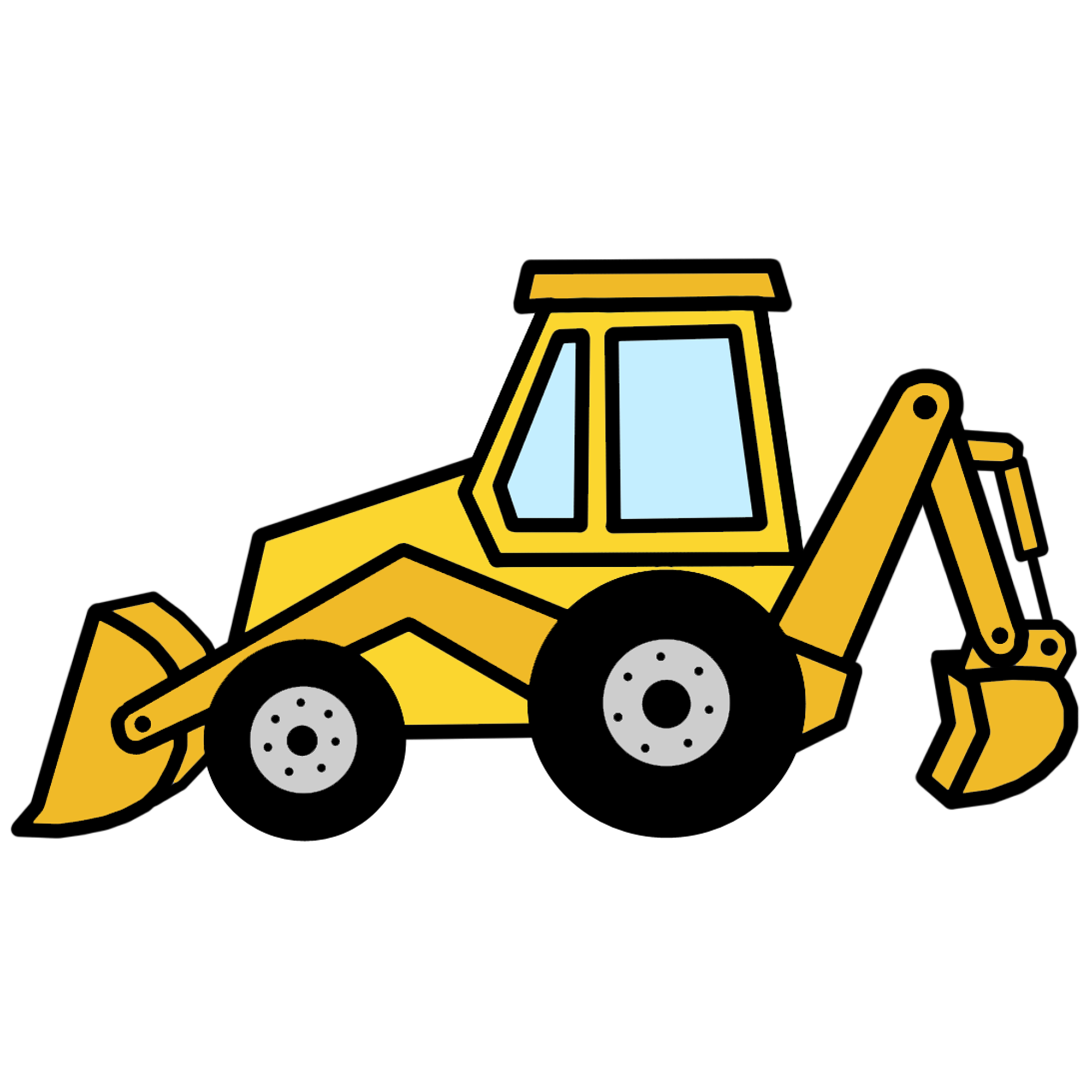 2000x2000 Backhoe Clipart Free Clip Art