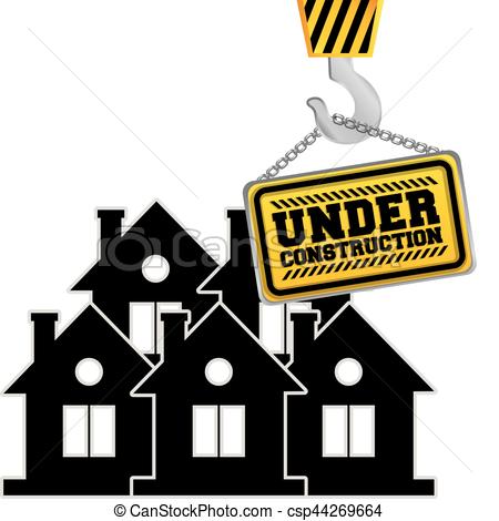 450x470 Under Construction Chain Sign Hanging Crane Vector Clip Art