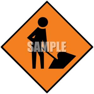 300x300 Road Construction Ahead Sign