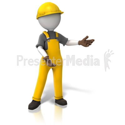 400x400 Construction Worker Display