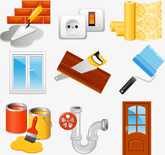 650x613 Housing Construction Tools Vector, Housing Construction Tools