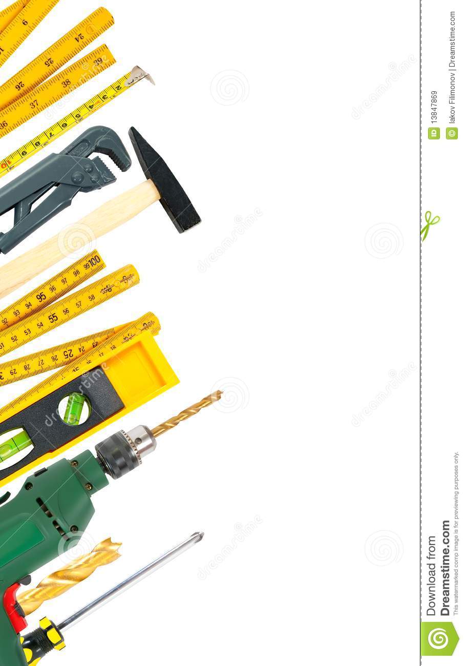 910x1300 Tools Clipart Borders Free