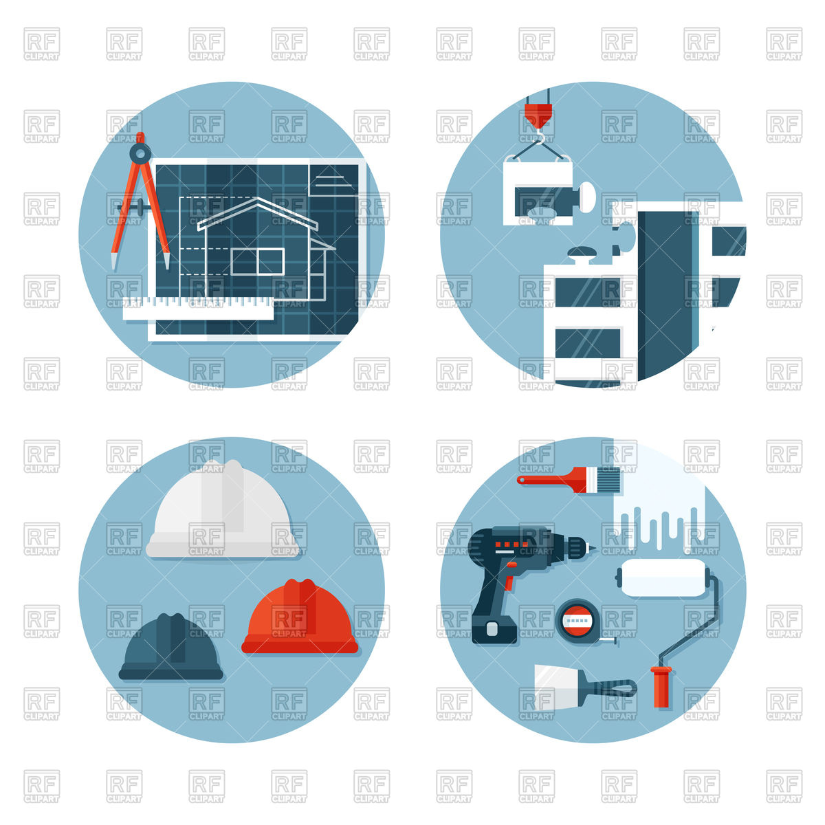 1200x1200 Tools, Ecuipment, Engineering Icons Royalty Free