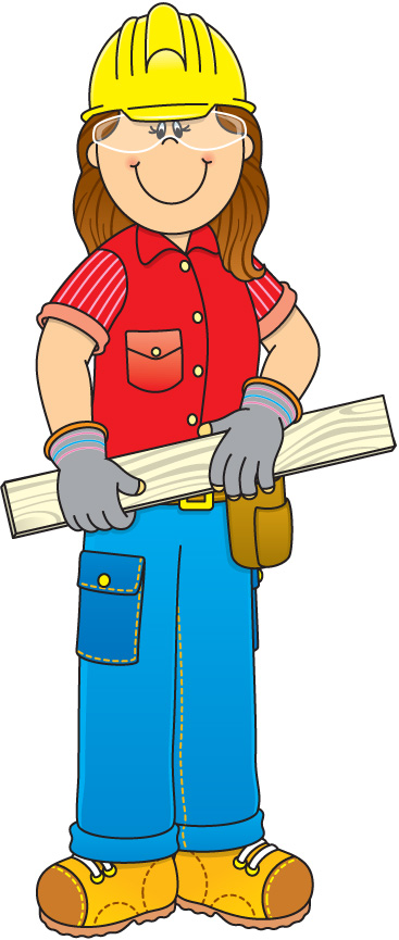 367x865 Construction Worker Clipart