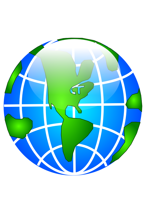 566x800 Free Clipart Glossy Globe Bdtiger2000