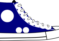 200x140 Tennis Shoe Clipart