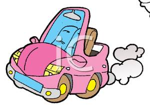 300x213 Cute Little Pink Convertible Car