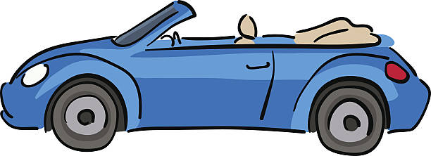 612x222 Collection Of Convertible Car Drawing High Quality, Free