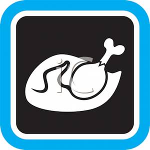 300x300 A Cooked Chicken With A Blue Boarder