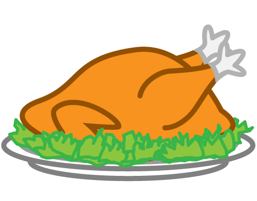 500x392 Cooked Turkey Clipart Free Images