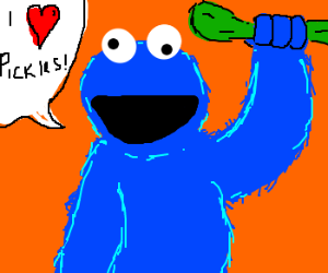 300x250 Cookie Monster Clipart