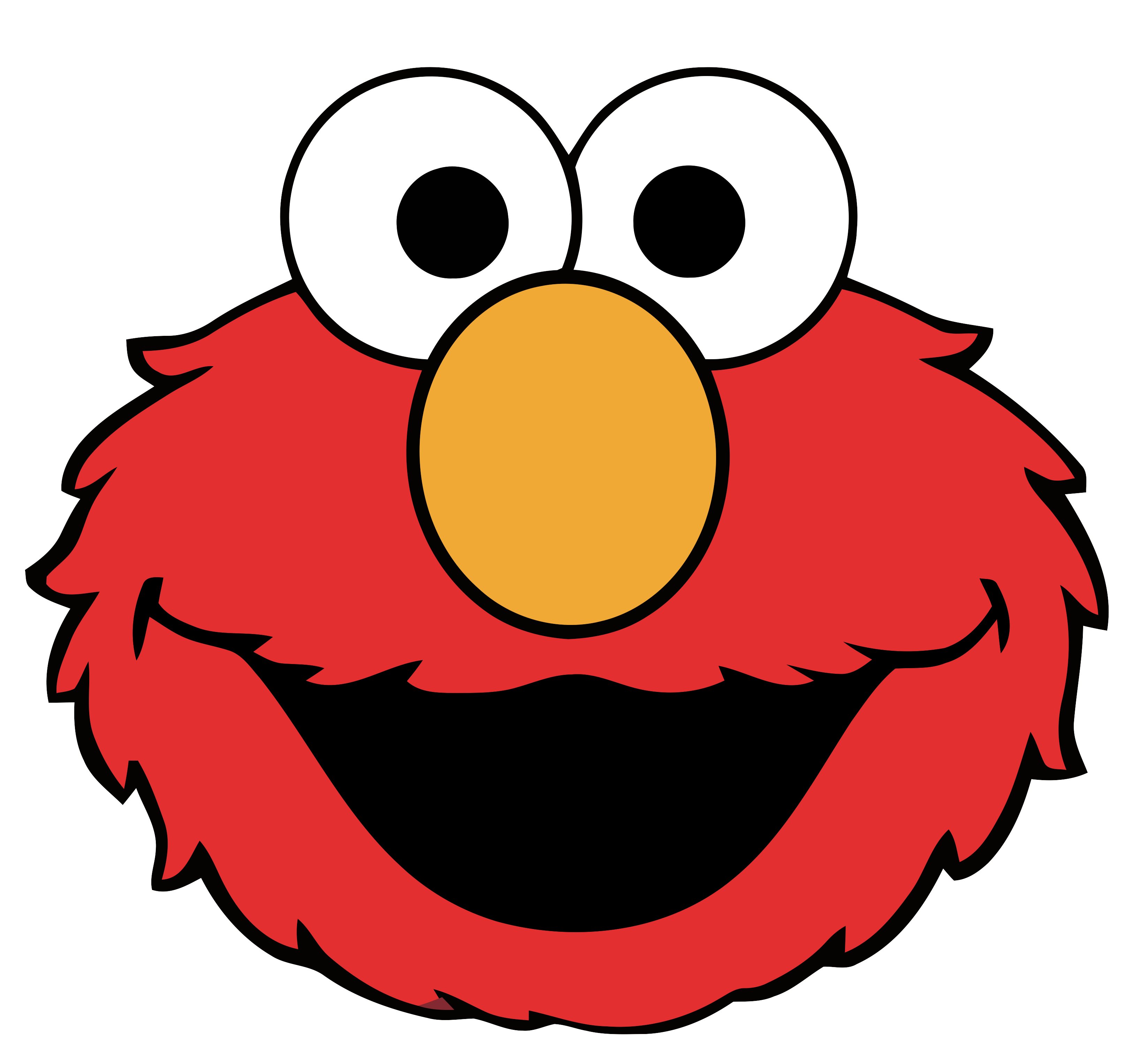 3250x3051 Elmo Ernie Cookie Monster Big Bird Clip Art