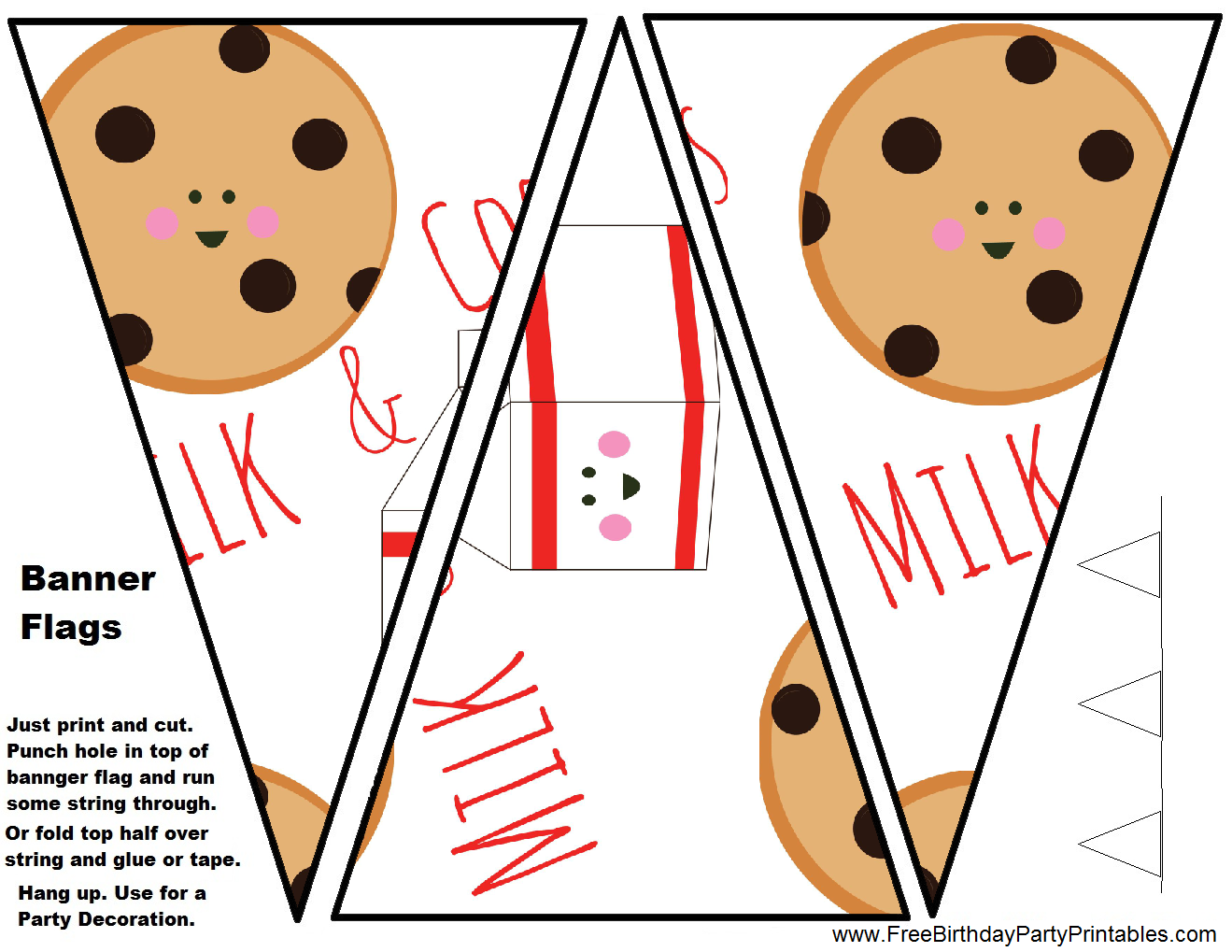 1319x1019 Milk And Cookie Free Birthday Party Printables Party Ideas