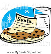 164x175 Royalty Free Milk Stock Santa Designs