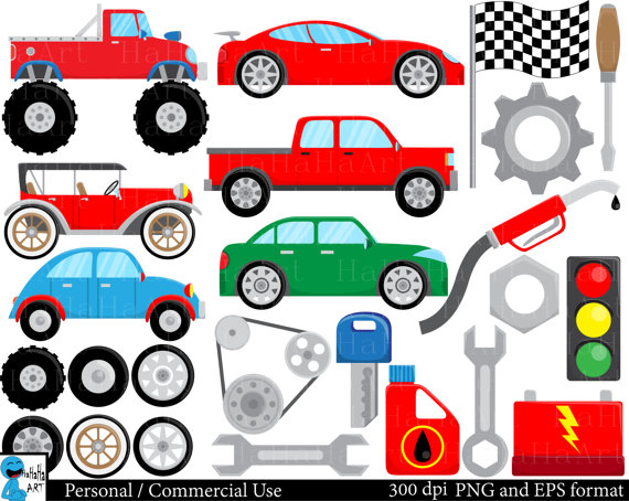 570x454 Cool Cars Set Clipart