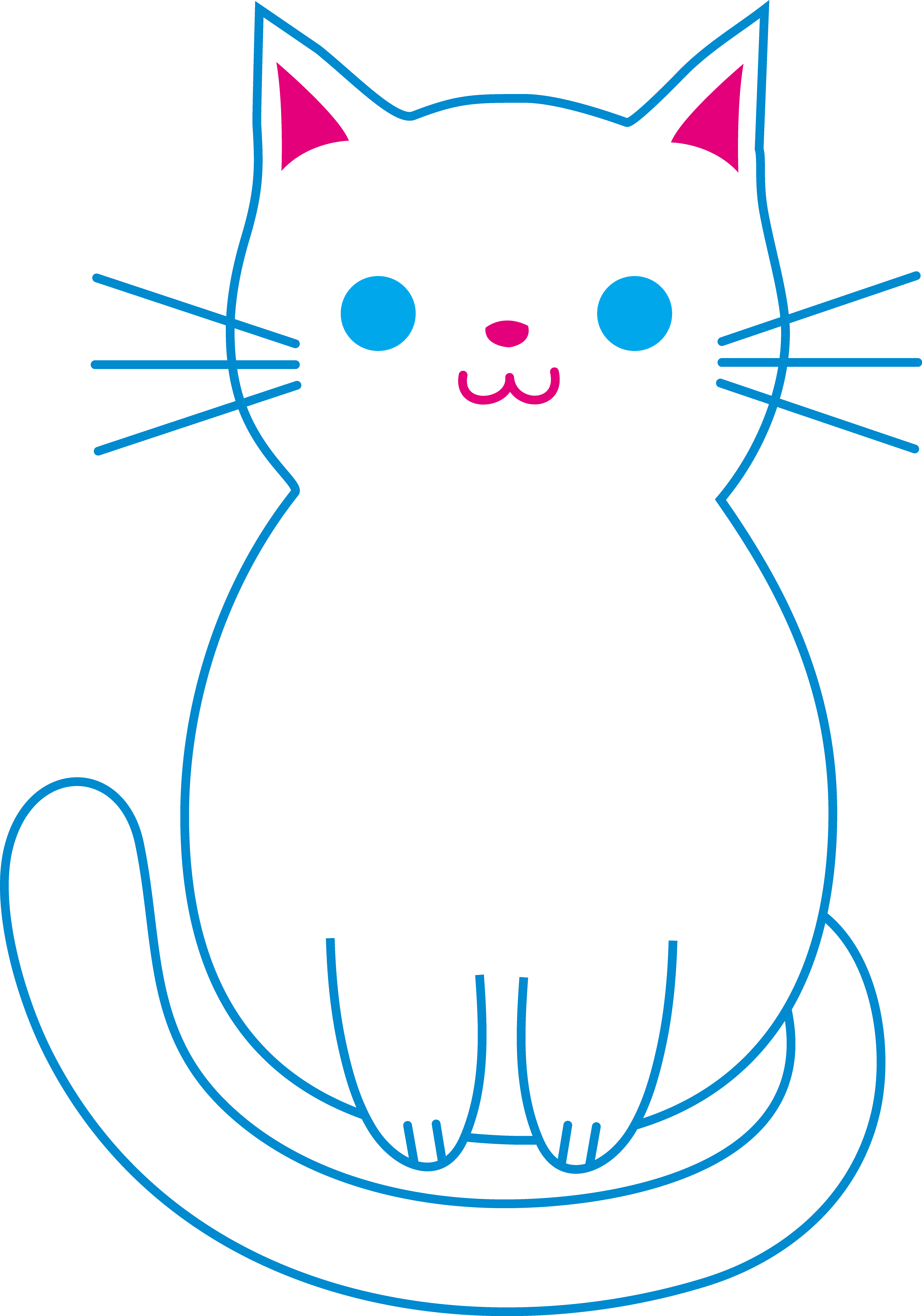 3528x5039 Cute Cartoon Cat Clipart