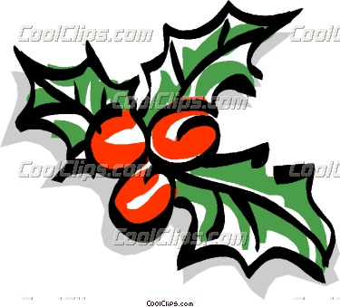 375x339 Free Christmas Clip Art Holly Clipart Panda