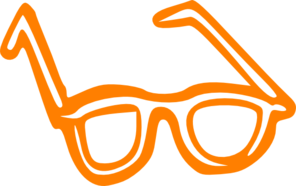 296x186 Cool Orange Glasses Clip Art
