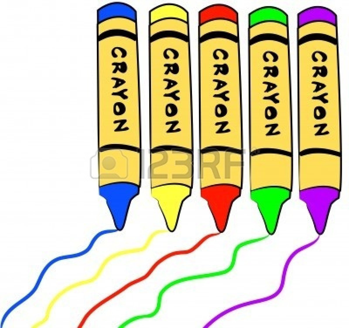 1200x1128 Horizontal Crayon Clipart 2704160 Five Colorful Crayons