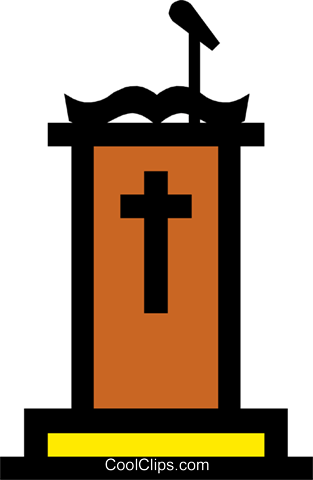 313x480 Symbol Of The Pulpit Royalty Free Vector Clip Art Illustration