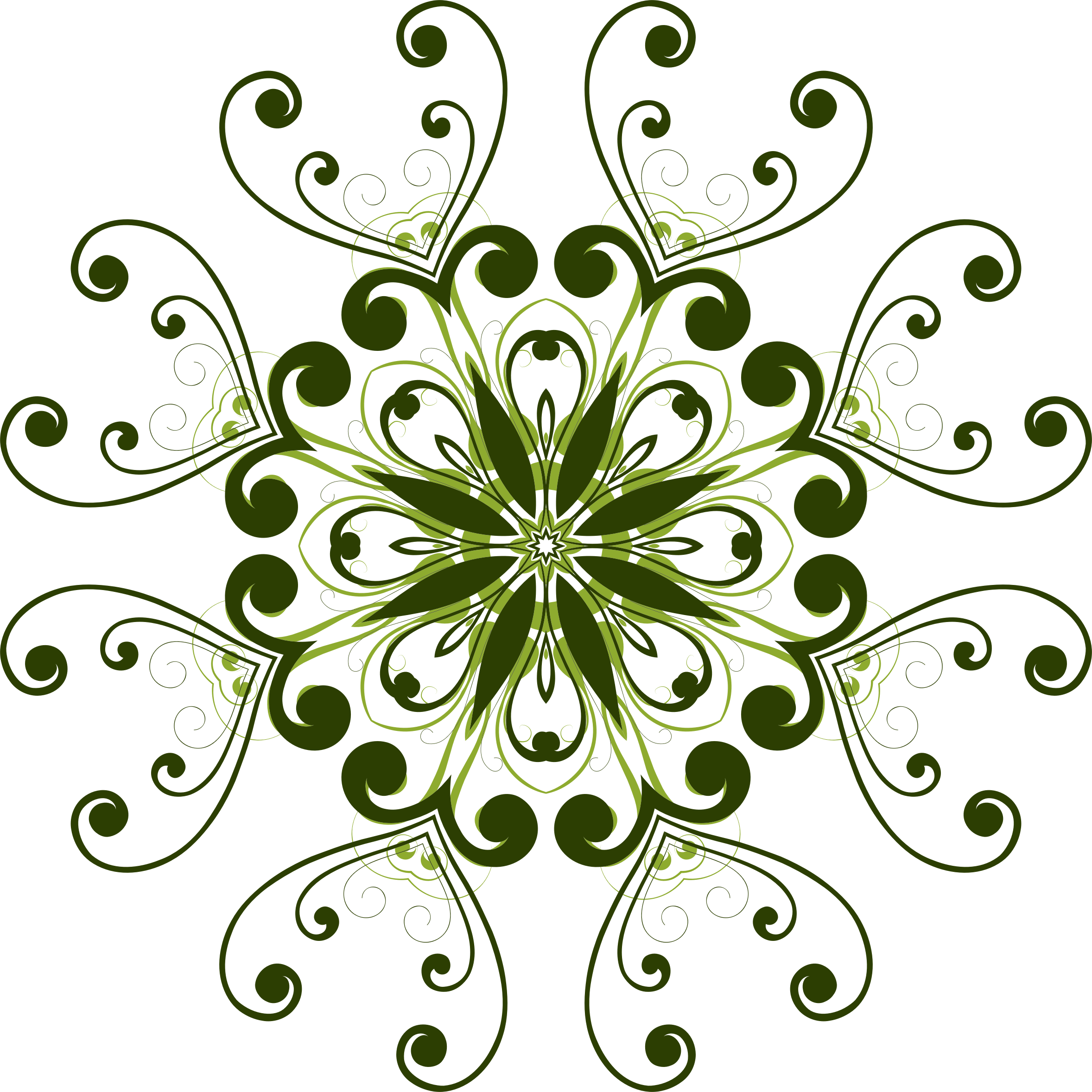 2356x2356 Floral Design Clip Art