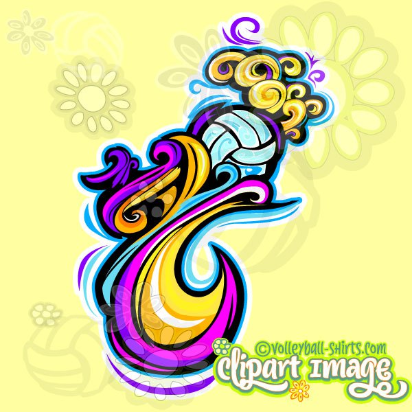 600x600 Volleyball Design Clipart Images Archives