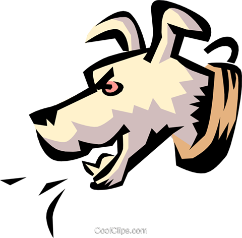 480x472 Dog Barking Royalty Free Vector Clip Art Illustration Anim0779