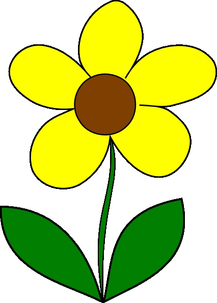 426x595 Small Flower Clipart Yellow Flower Clip Art At Clker Vector Clip