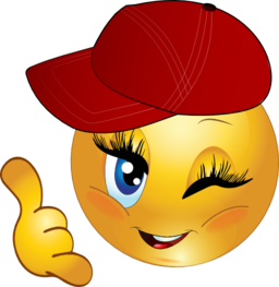 256x263 Cool Girl Call Me Smiley Emoticon Clipart I2clipart