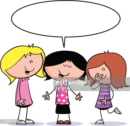 420x408 Group Of Girls Talking Clipart